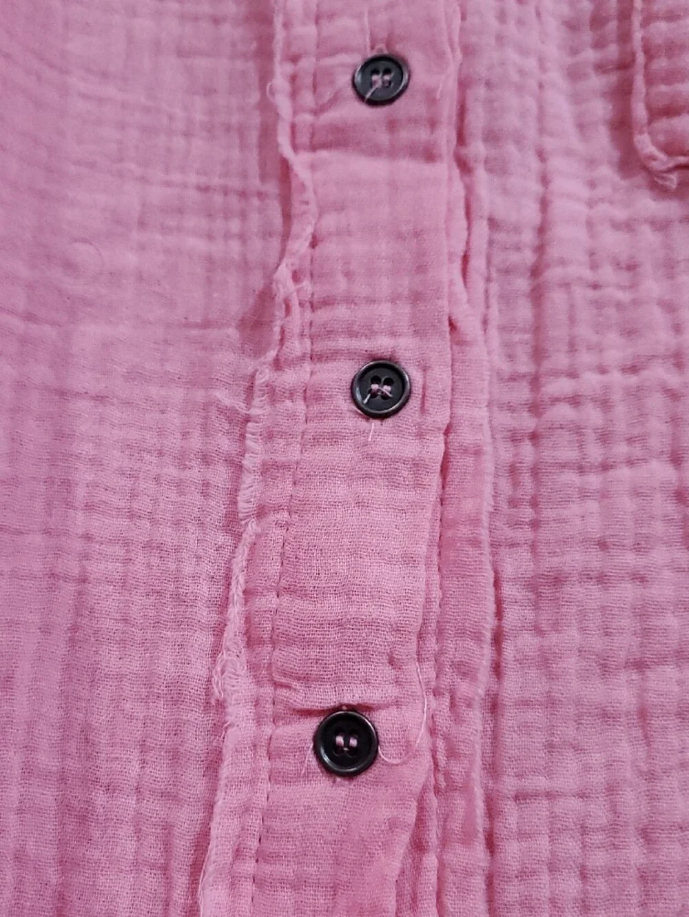 Casual Pink Button-Up Shirt - Zenana NWOT Resort Vacay Everyday Streetwear - Picture 4 of 8